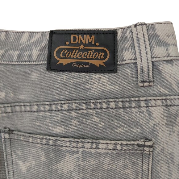 DNM Collection Original Biker Moto Jeans Mens 34x30 Gray Acid Wash Distressed - Picture 8 of 12